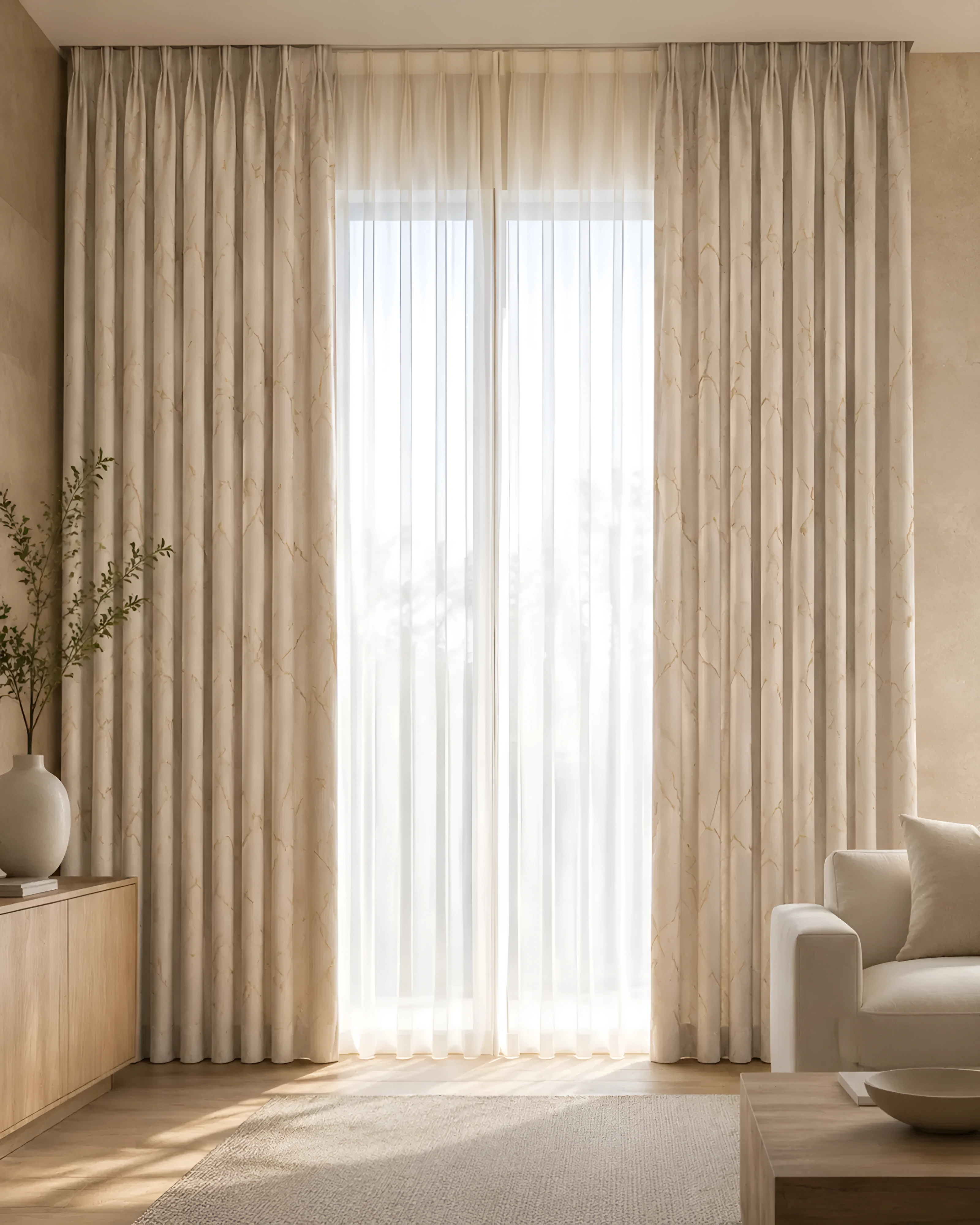 Modern Marble Curtain Fabric